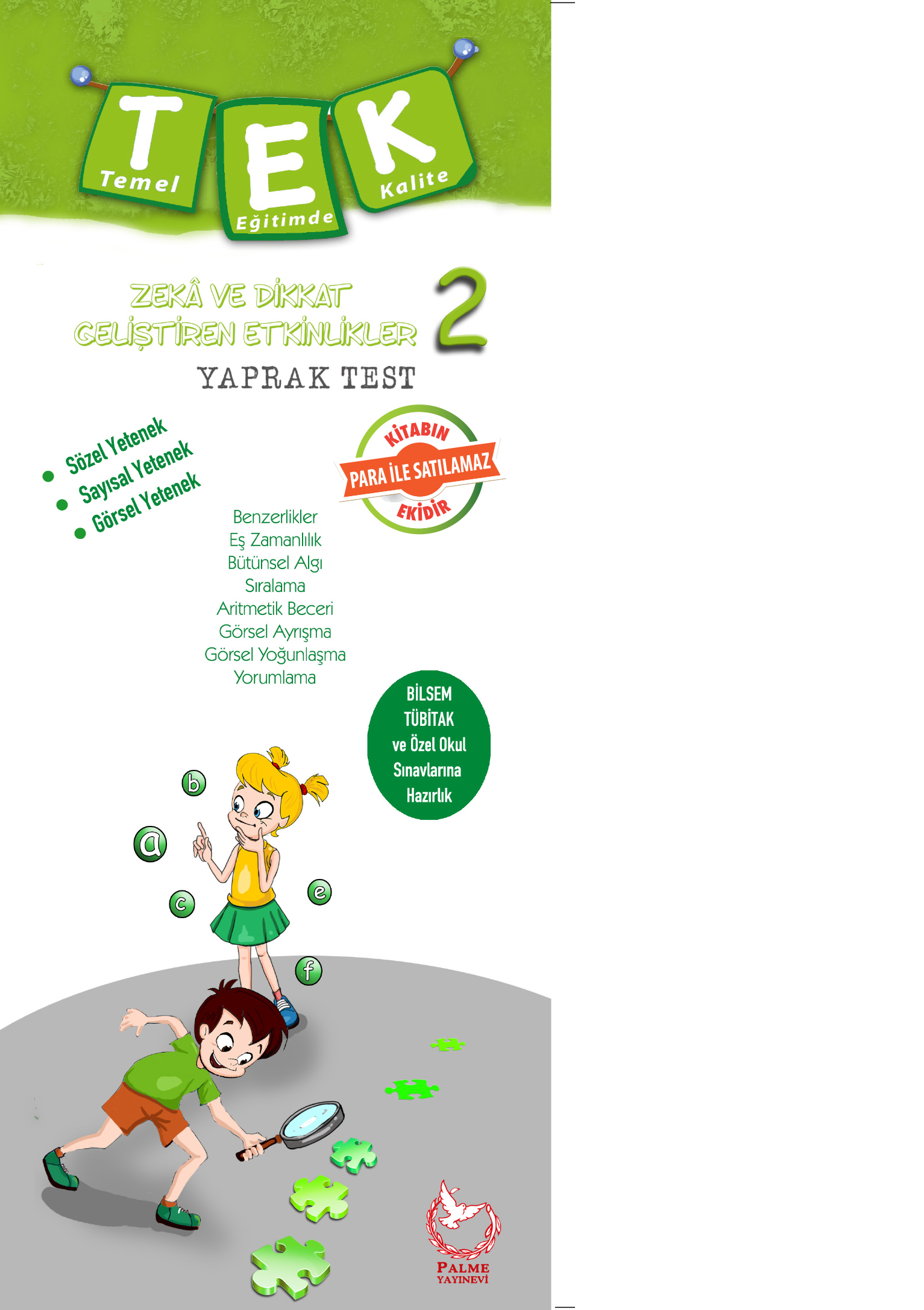 2. Sınıf Zeka ve Dikkat Geliştiren Etkinlikler Yaprak Test kapak görseli